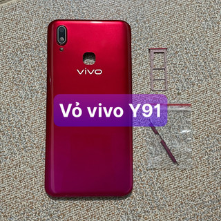 Lưng vỏ vivo Y91 ,kèm khay sim,phím