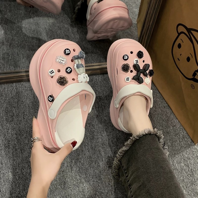 Bộ jibbitz gấu bear brick gắn dép crocs