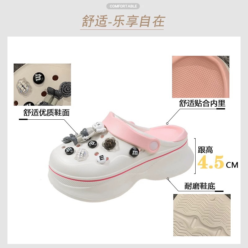 Bộ jibbitz gấu bear brick gắn dép crocs