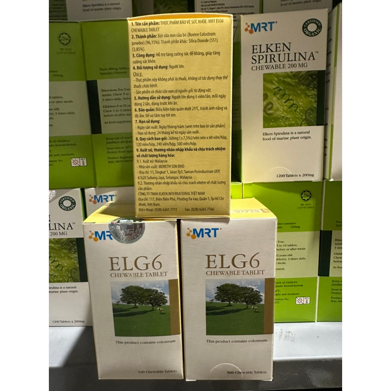 Sữa Non ELG6 Elken 500 viên, IG6 Elken 500 viên Date 2024