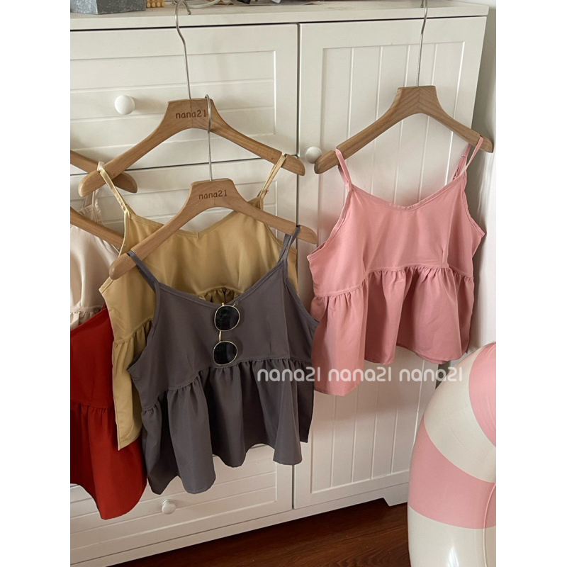 Áo hai dây xoè dáng ngắn Nana21