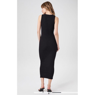 (Size S-L form ôm) Đầm thun gân xuất dư, F21