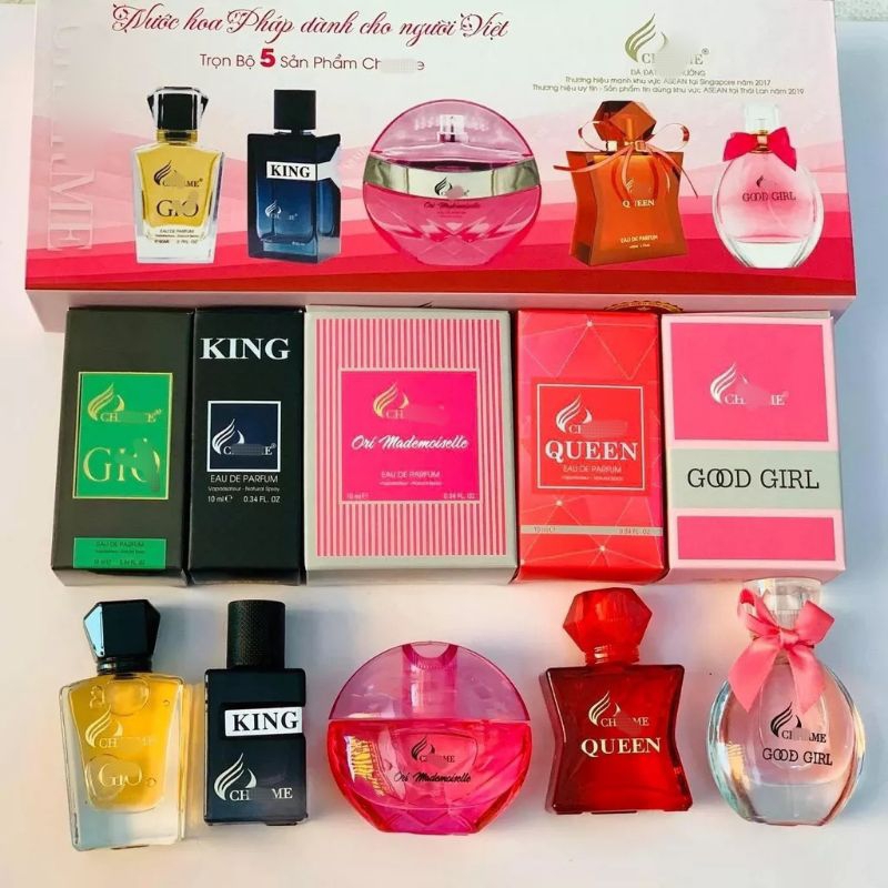 SET 5 CHAI NƯỚC HOA NAM NỮ CHÍNH HÃNG