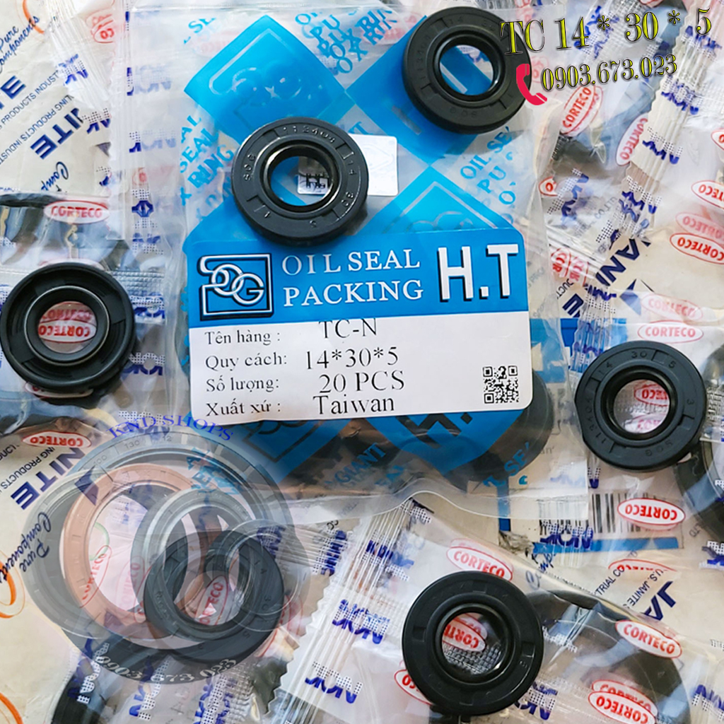 Phốt dầu SOG TC 15*30*5 | SOG TC 14*30*5, Phớt máy bơm chặn nhớt trục chuyên cho phụ tùng máy bơm nước, xe máy