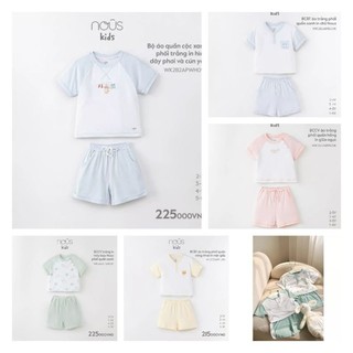 Nous kids - bộ cộc tay nous 2-6y, nu doux