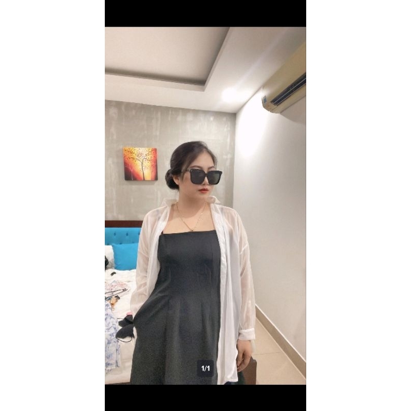 Đầm 2 dây BIGSIZE đi biển dự tiệc Phong Cách Hàn Quốc  siêu hotrend cho nàng mũm mĩm