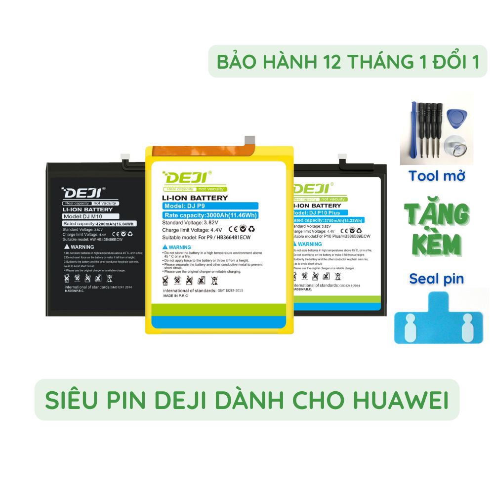 Siêu pin Huawei Deji cho Mate 9 10 Lite 20 Lite Pro P9 E5573