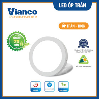 Đèn led ốp trần tròn 18w vianco - n2va