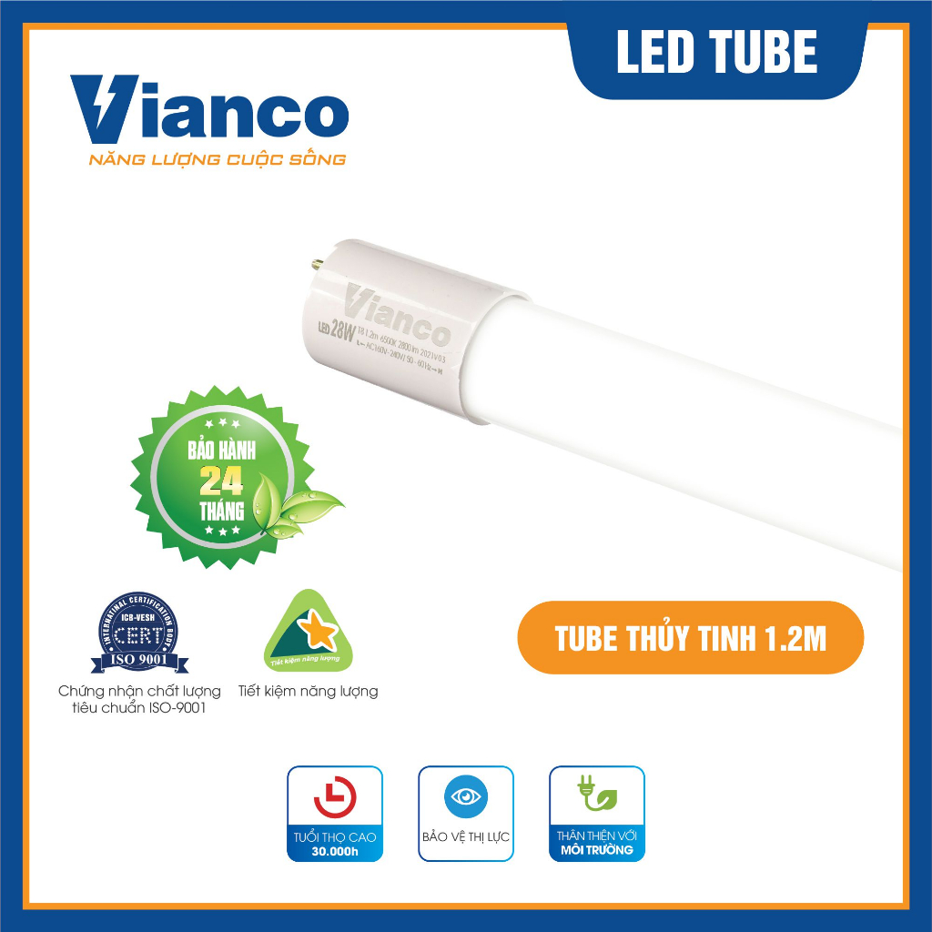 Đèn Led Tube T8 28W Vianco - TU2VA