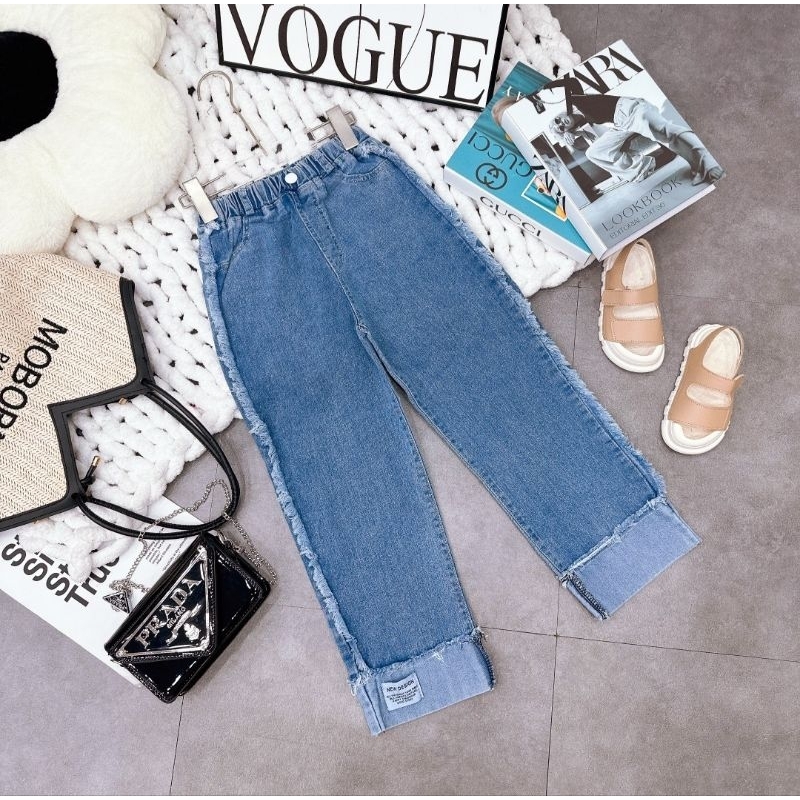 Quần Jean ống xuông bé gái size đại 20-35kg/ quần bò bé gái