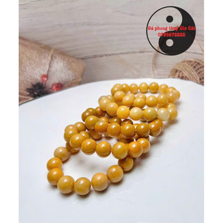 Vòng tay đá ngọc hoàng phỉ kẻm kiểm định type a