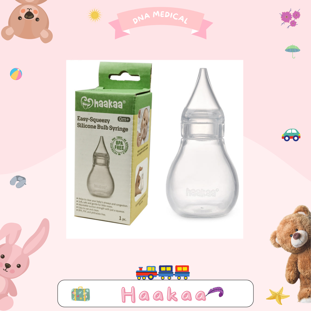 Ống hút dịch mũi silicone Haakaa, Giúp bé thông thoáng mũi, hết ngẹt mũi 5.0 62 Đánh Giá 193