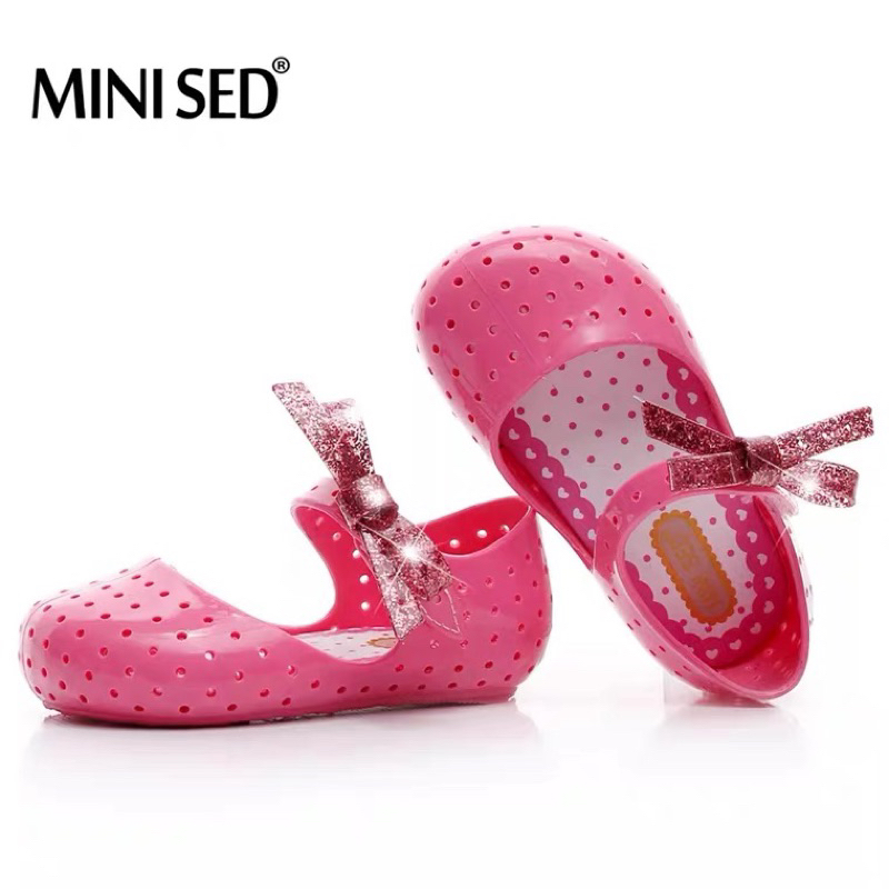Giày bé gái, giày nhựa thơm Minised cho bé gái, giày form nhỏ