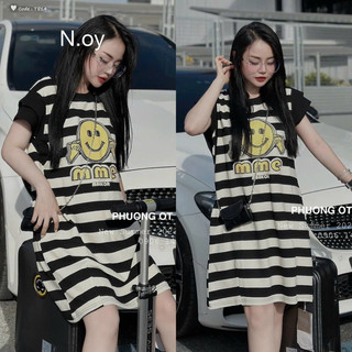 VÁY SỌC KẺ MẶT CƯỜI - HÀNG CAO CẤP Feesize dưới 55kg 💯 hình chụp thật