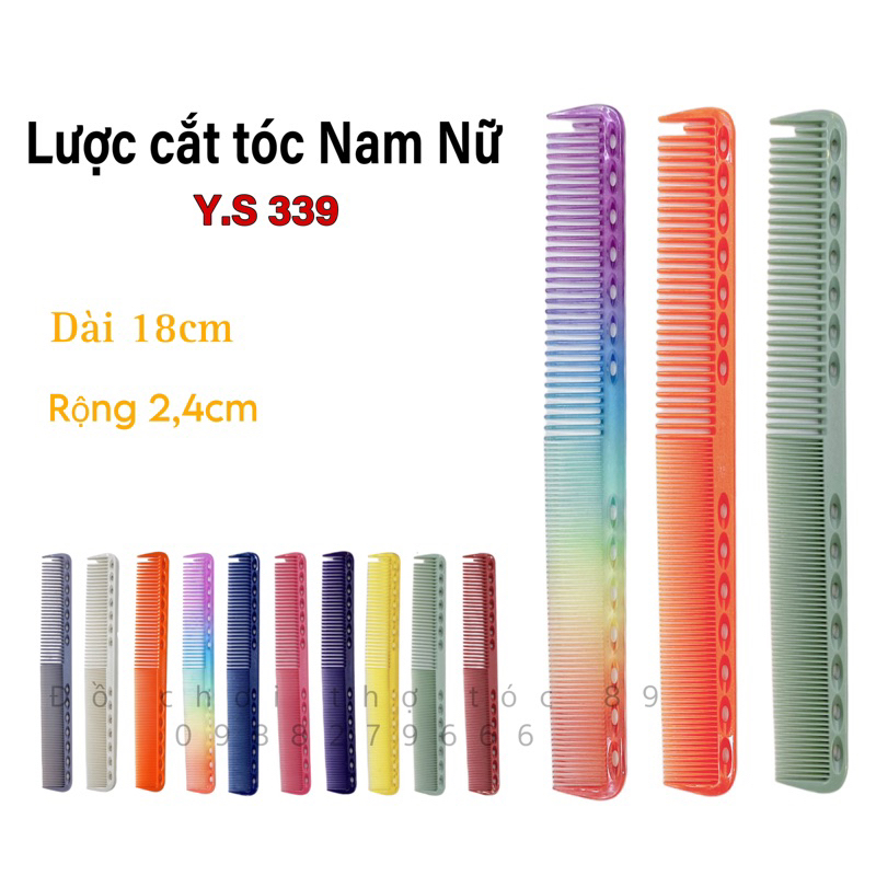 ❌GIÁ SỈ❌ Lược Cắt Tóc Nam Nữ cao cấp Y.S 339 dài 18cm chải rất bám tóc