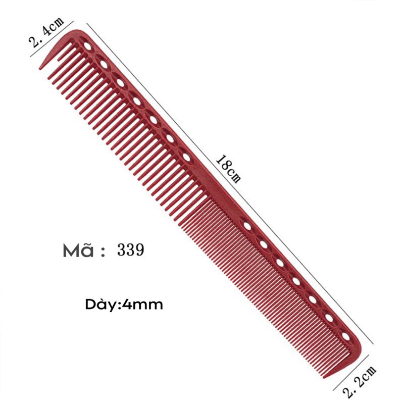 ❌GIÁ SỈ❌ Lược Cắt Tóc Nam Nữ cao cấp Y.S 339 dài 18cm chải rất bám tóc