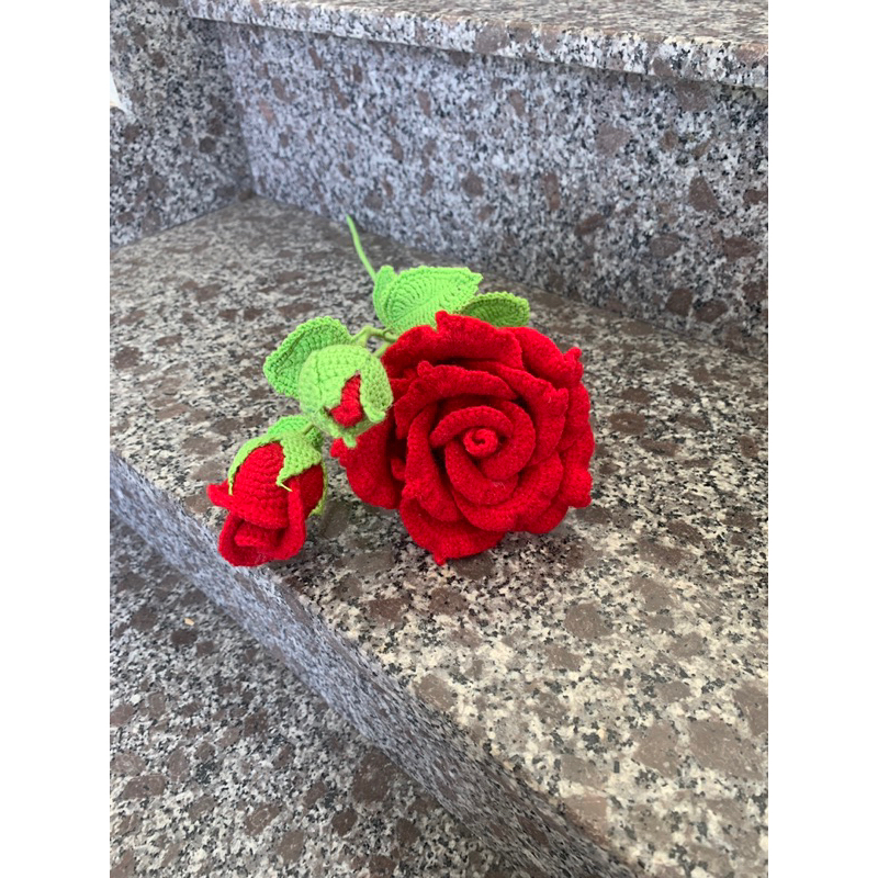 Hoa Hồng len handmade