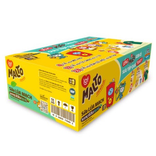 Thùng 12 lốc sữa lúa mạch Malto Bạc Hà