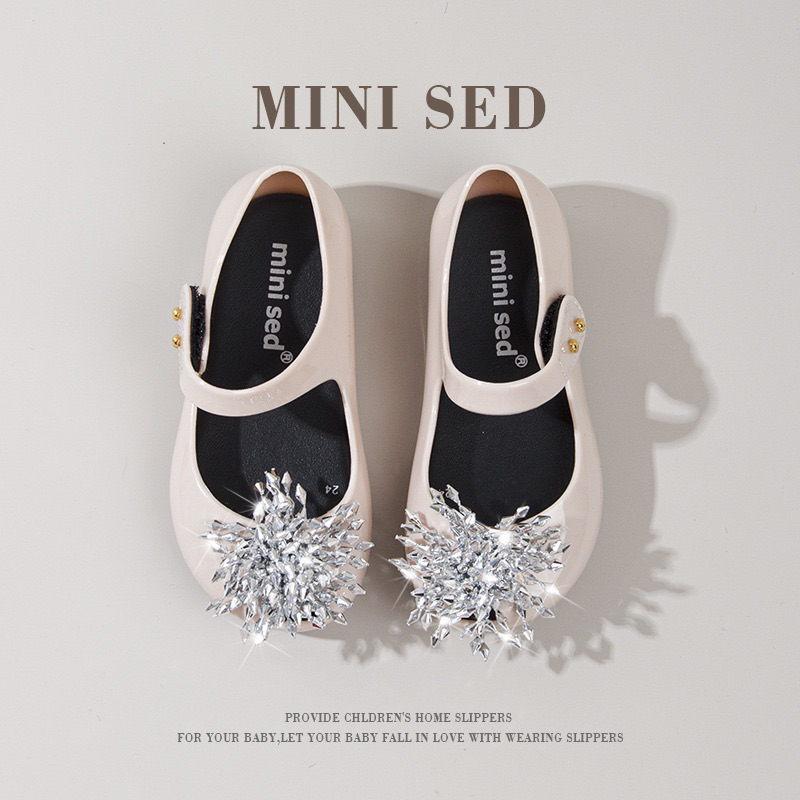 Giày công chúa, giày nhựa Minised Elsa, giày form to