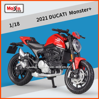 Mô hình xe moto ducati monster 2021 - tỉ lệ 1:18 - maisto