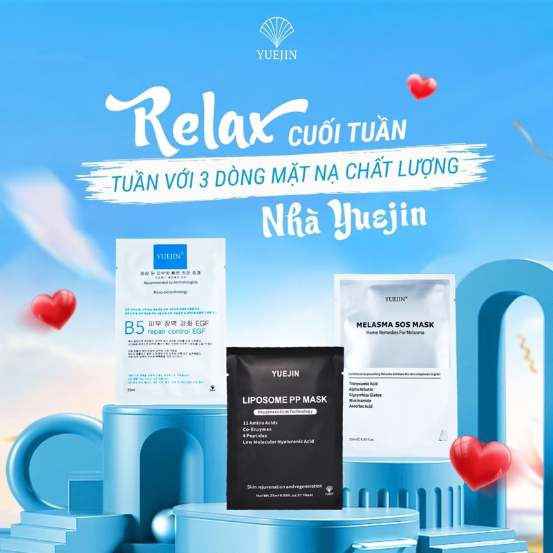 Mặt nạ B5 Yuejin, Melasma SOS & Liposome PP Mask - Cấp ẩm,giảm nám phục hồi da