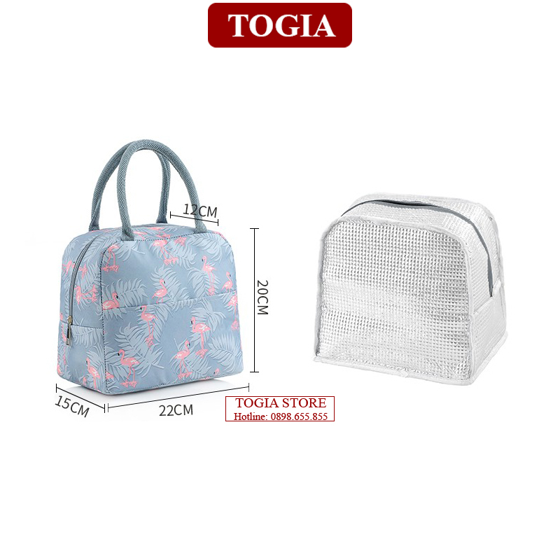 Túi Giữ Nhiệt - Túi Đựng Hộp Cơm Văn Phòng Hình Cá 19 x 23cm TOGIA