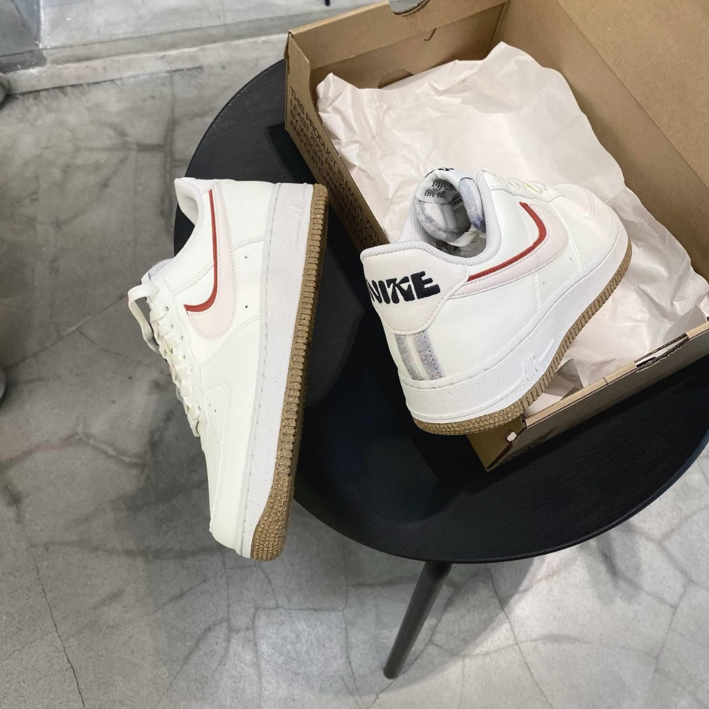 Giày Sneaker Nike Air Force 1 Low 82 Sail 'Brown' DX6065-101 AF1 màu Trắng Be Basic | PiuPiu Authentic