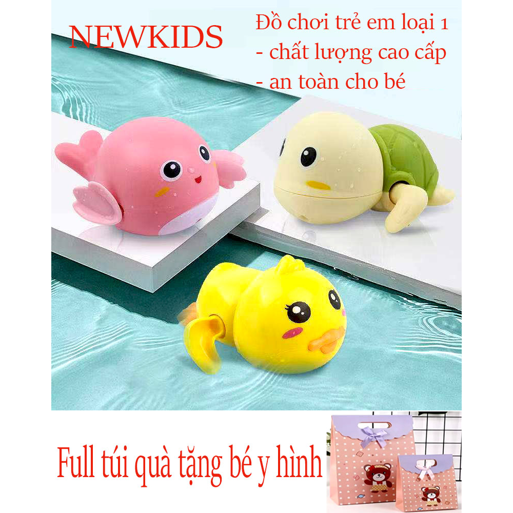 Quà tặng bé yêu full túi quà - Đồ Chơi Thả Bồn Tắm Cho Bé, Bể Bơi, Hồ Bơi,phòng tắm,bơi trong nước Vặn Cót Cho Bé loại 1