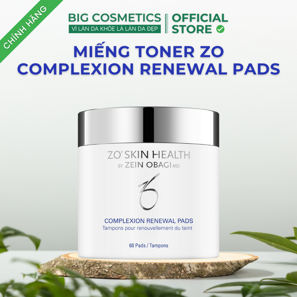 Miếng Toner Zo Skin Health COMPLEXION RENEWAL PADS (30 Pads/60 Pads)- Dành Cho Mọi Loại Da