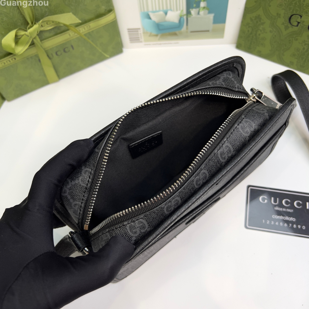 Túi hộp đeo chéo Gucci 1 khóa họa tiết monogram tag da 22.5x14x7cm fullbox bill thẻ LA on web