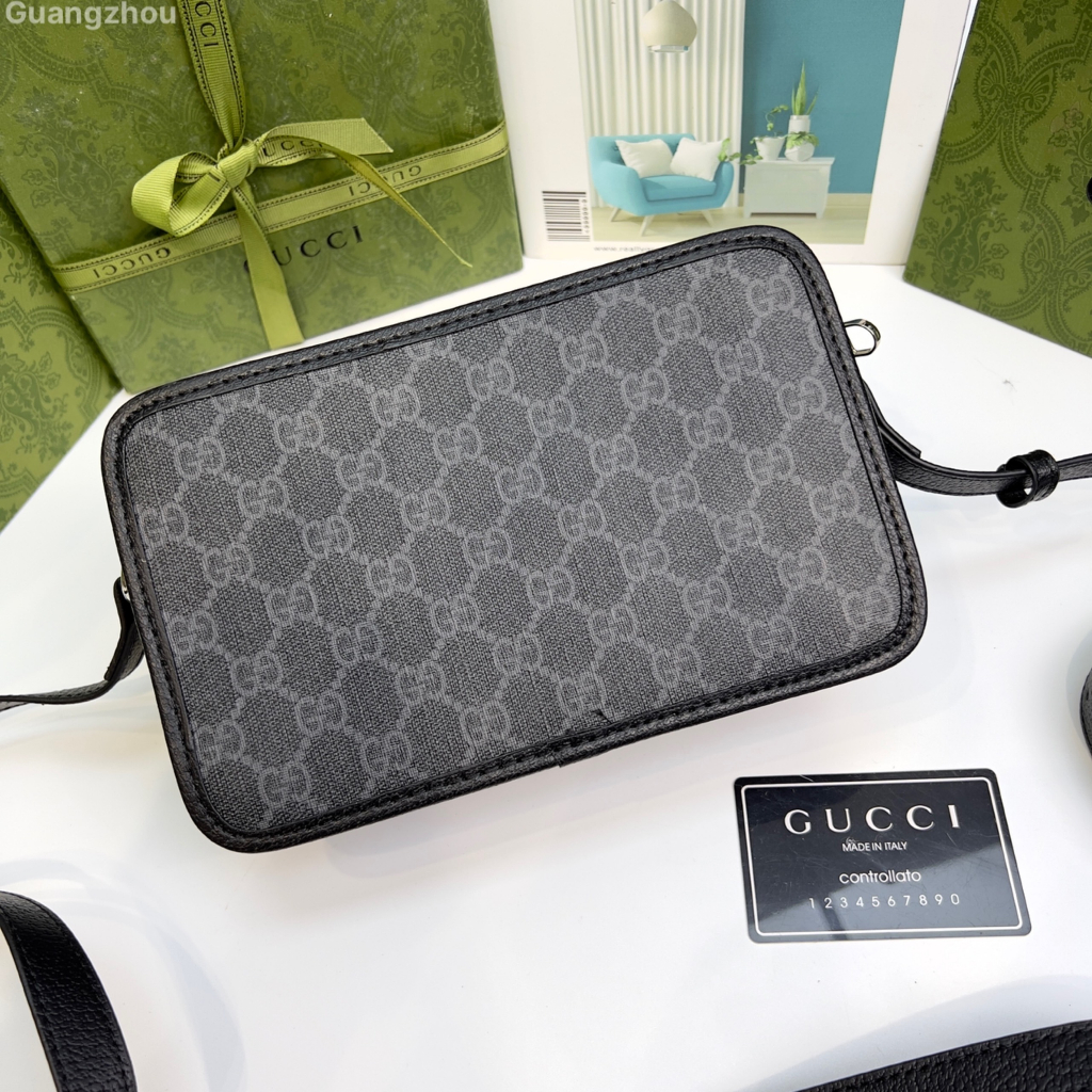 Túi hộp đeo chéo Gucci 1 khóa họa tiết monogram tag da 22.5x14x7cm fullbox bill thẻ LA on web
