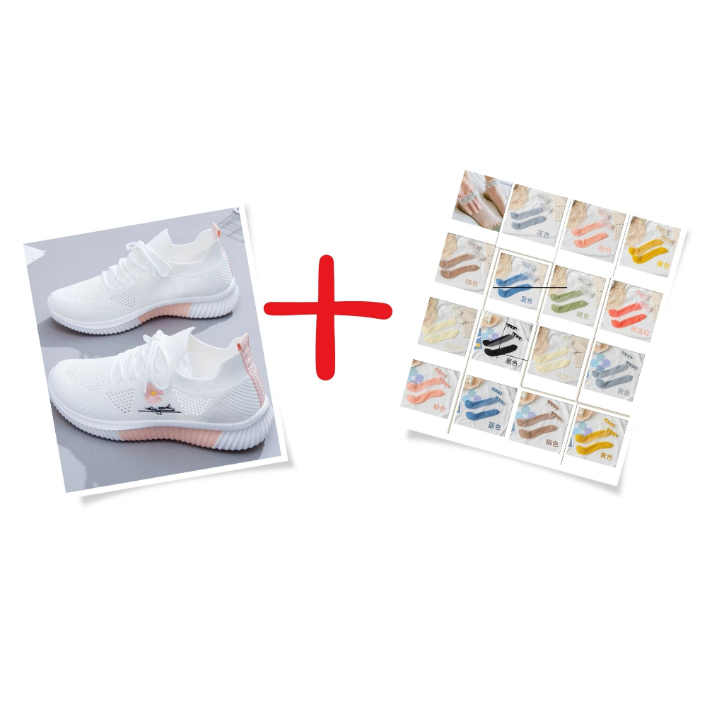 Giày Thể thao  Họa tiết Hoa Cúc Đơn Giản