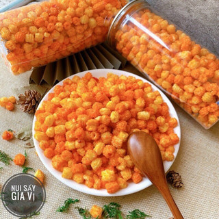 500g Snack Bim bim Nui sen chiên bơ cay giòn