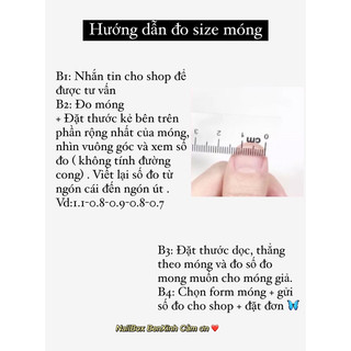 NailBox Thạch Viền Trắng Đính Đá