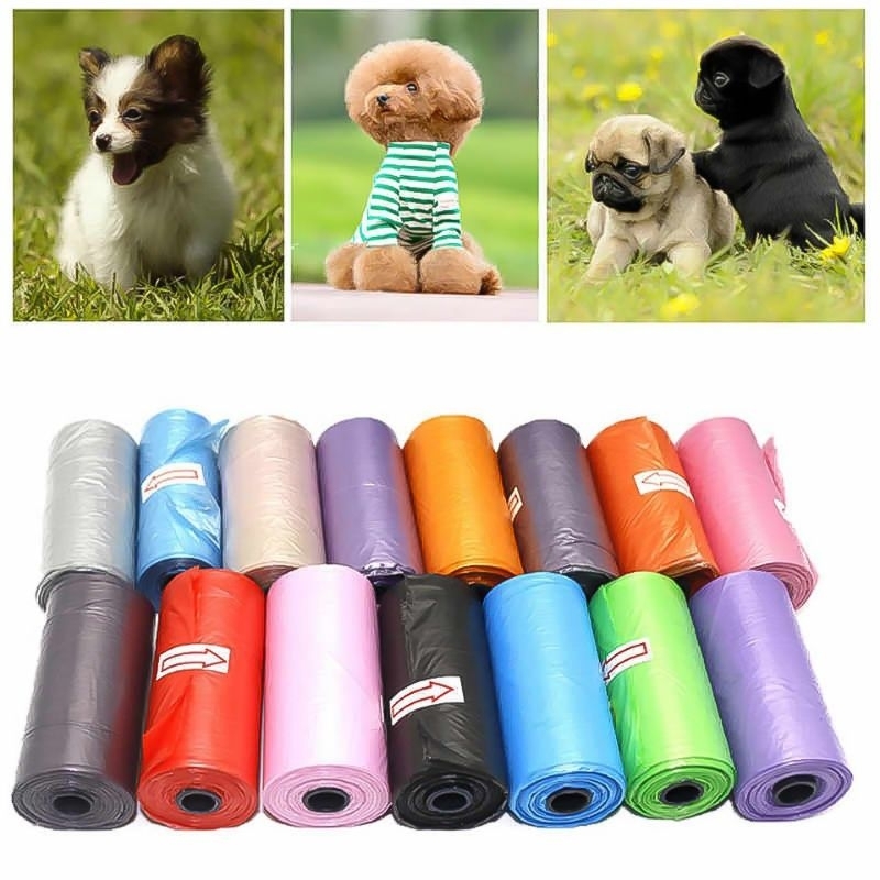 Cuộn nilong đựng phân mèo tự phân hủy [15 túi]