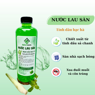 Nước lau sàn hương bạc hà thiên nhiên diệt khuẩn, khử mùi, diệt côn trùng 1 lít