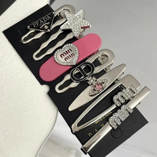 Set kẹp tóc hồng mix đủ mẫu