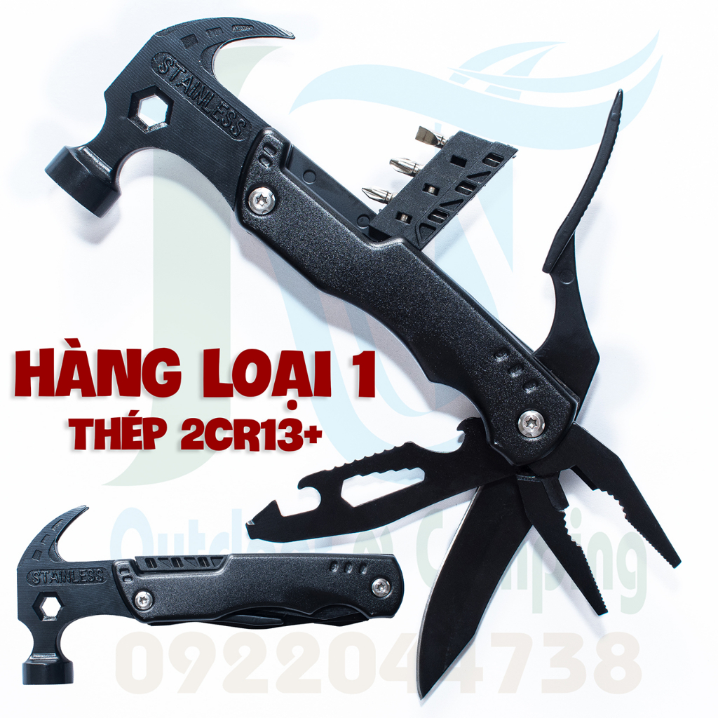 Búa kìm đa năng Raxco, hàng loại 1 thép 2Cr13+, bảo hành 24 tháng
