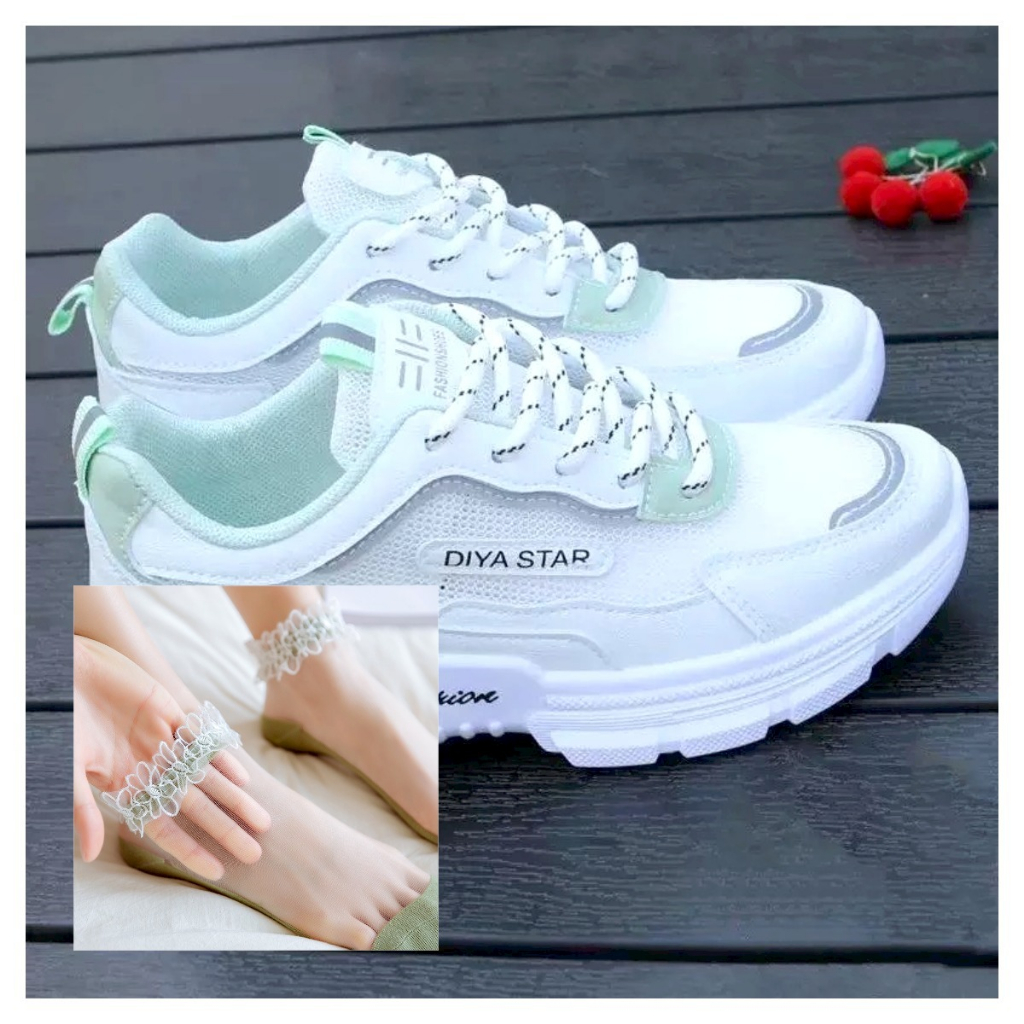 Giày thể thao nữ DIYA STAR Cao cấp phong cách hàn quốc