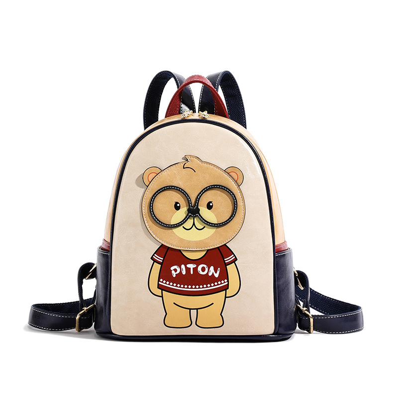 Balo nữ gấu beibao xinh xỉnh size 25 cao 29 da siu đỉnh