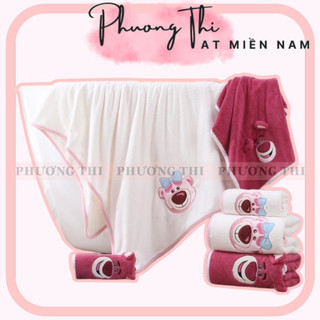 SET 2 KHĂN TẮM GẤU DÂU LOSTO