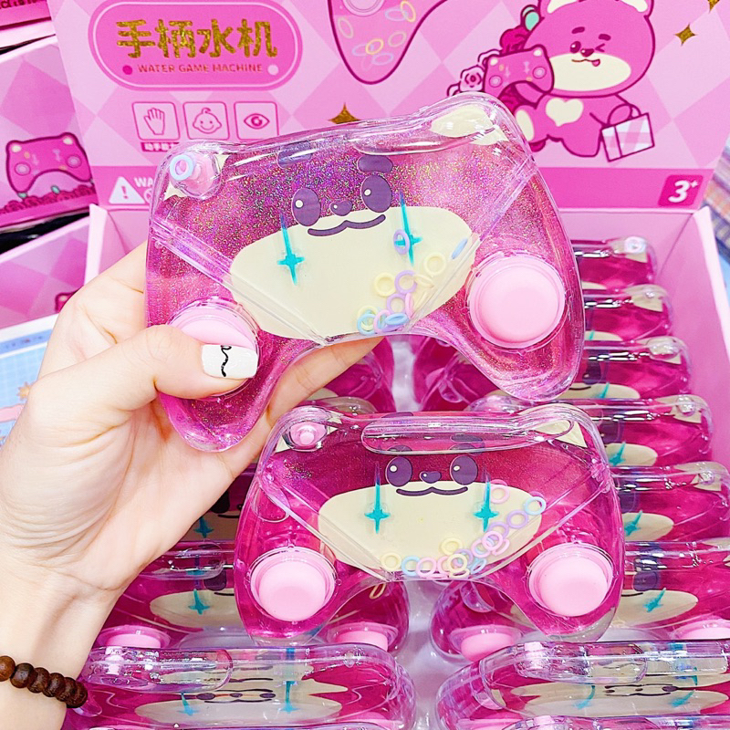 Máy Game Bắn Vòng Nước Mẫu Gấu Dâu LOTSO, Thỏ Tím Nhiều Mẫu Siêu Cute Cho Bé