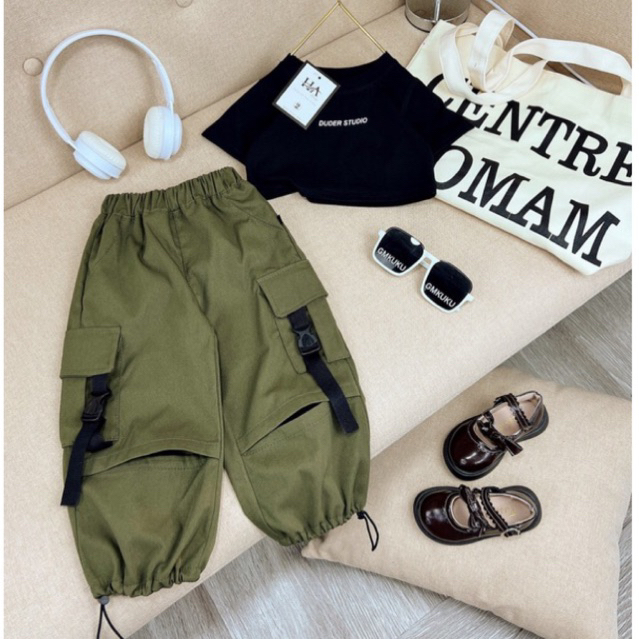 Set bộ hiphop kute cho bé gái (ảnh thật )