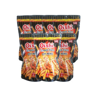 Combo 7 gói Snack tôm vị cay nồng Oishi gói 70g