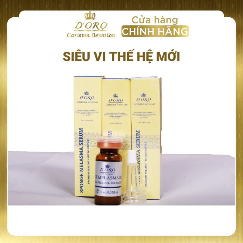 Siêu vi thế hệ mới DORO - Tái tạo làn da, thu nhỏ lỗ chân lông, mờ nám,tàn nhang thải độc da _10ml