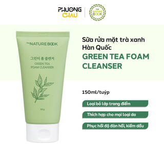 Sữa rửa mặt trà xanh The Nature Book Hàn Quốc tuýp 150ml