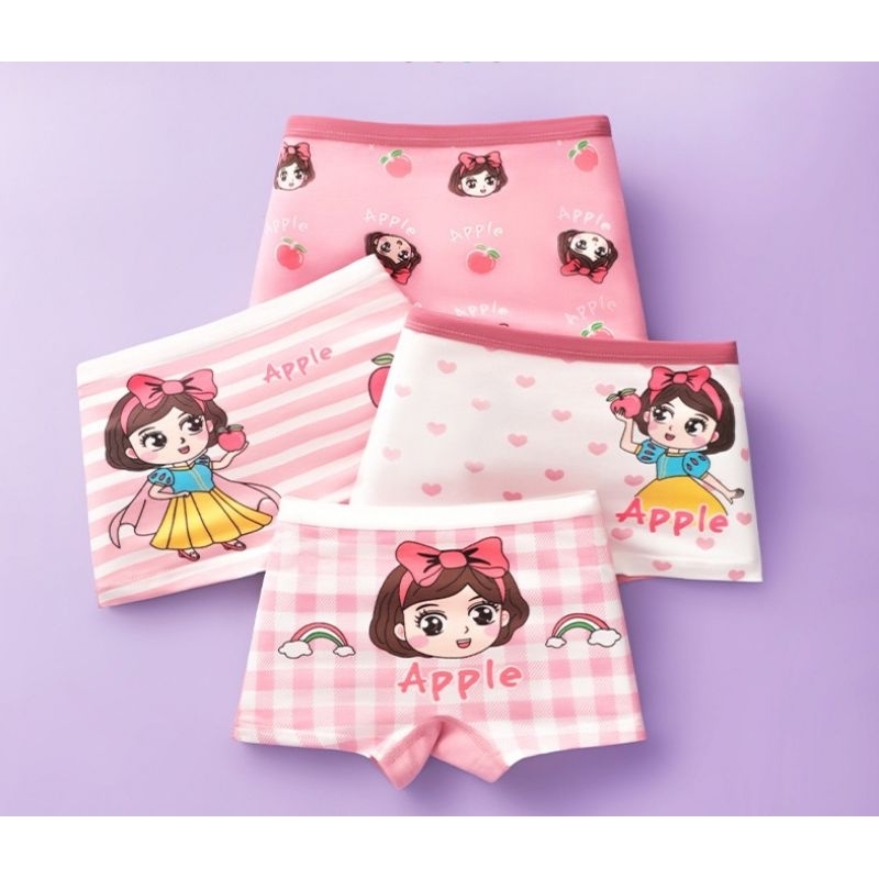 Quần Chip Đùi Bé Gái 🌸Sét 4 Quần phối màu công chúa dễ thương