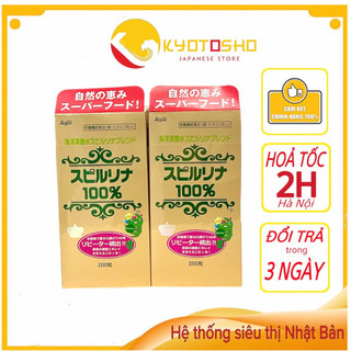 Tảo Xoắn Spirulina HỘP TEM ĐỎ Nhật Bản - 2200 viên (Date 2023)