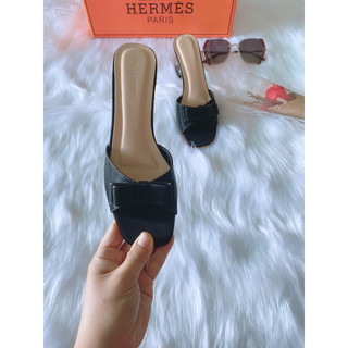 Guốc cao gót 5cm quai phối nơ LV046