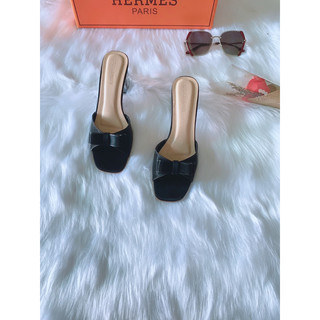 Guốc cao gót 5cm quai phối nơ LV046